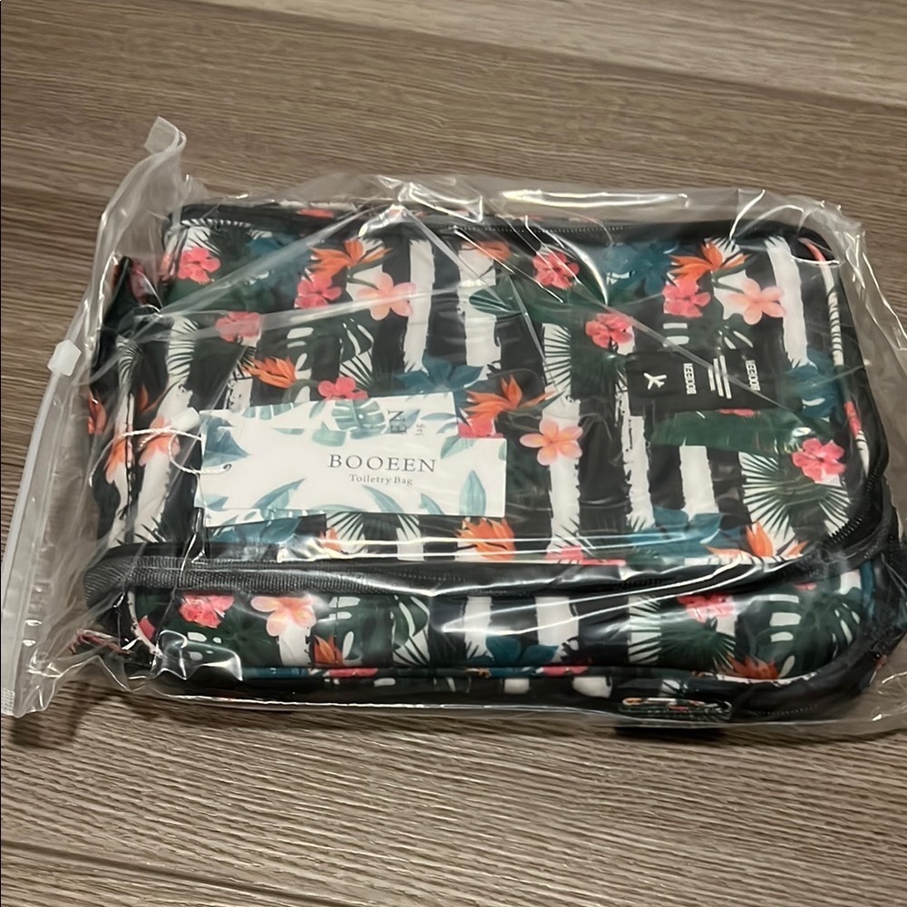 Floral Black Travel Bag